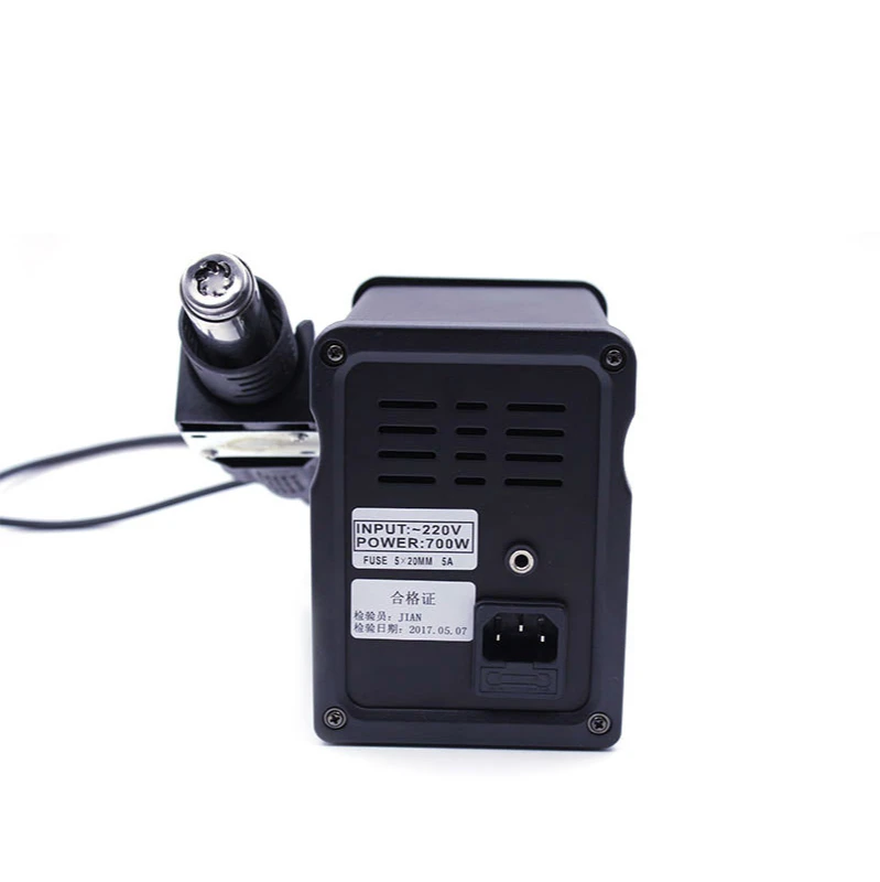 HOT AIR GUN 858D Rework SOLDER Station7000W เครื่องเป่าผมเครื่องเป่าผมบัดกรีปืนความร้อน 220V สําหรับ SMD SMT เชื่อมซ่อม