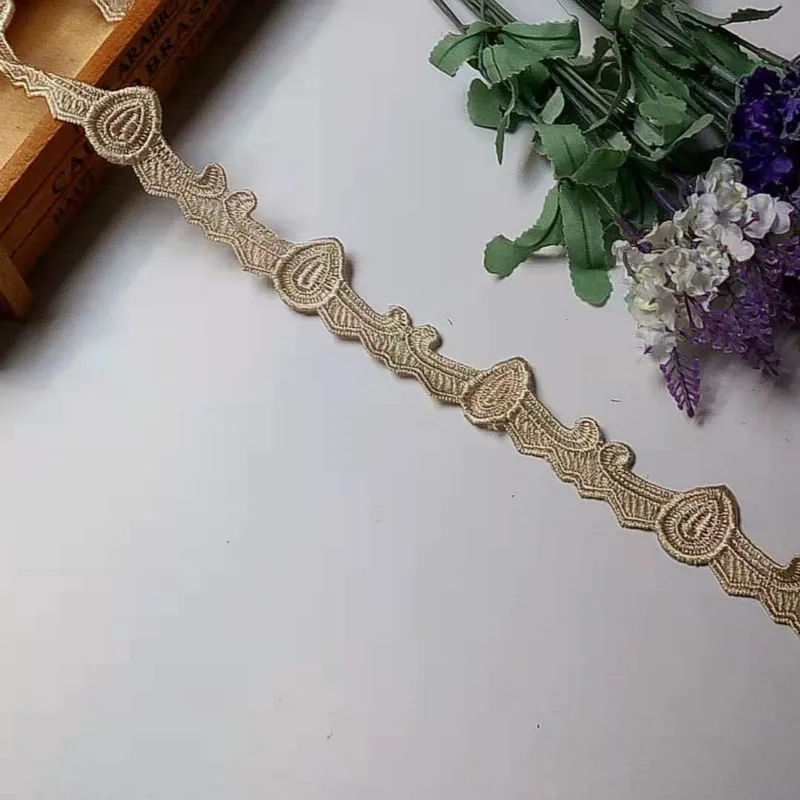 1 yard Ivory Lace Trims Ribbon for Sofa Covers Trimmings Embroidered Strips Textiles Applique Sewing Accessories Lace Fabric 3cm