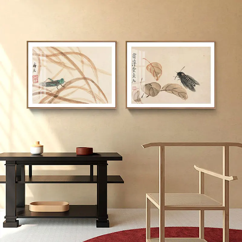 Japan Style Chinese Canvas Painting Kinds of Festivals Landscape Posters and Prints Wall Art Pictures for Living Room No Frame