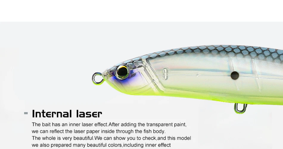 FJORD 200 mm 64 g schwimmender Trolling Big Pencil Hard Fishing Items Meer-Salzwasser-Köder Kunstköder zum Angeln und Freizeit – Detail 3