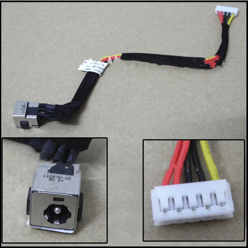 New Laptop DC Power Jack Cable DC Charging With Cable Harness For HP pavilion DV2000 DV2100 V3000