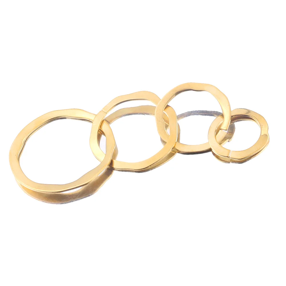 10pcs/lot Stainless Steel Gold Round Opening Charms for DIY Connection Earring Bohemia Jewelry Making Supplies Bulk Wholesale