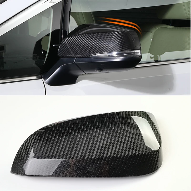 3K Precision Real Carbon Fiber For Toyota RAV4 Highlander Noah R80 Voxy Esquire Hilux Fortuner Innova Side Wing Mirror Cover