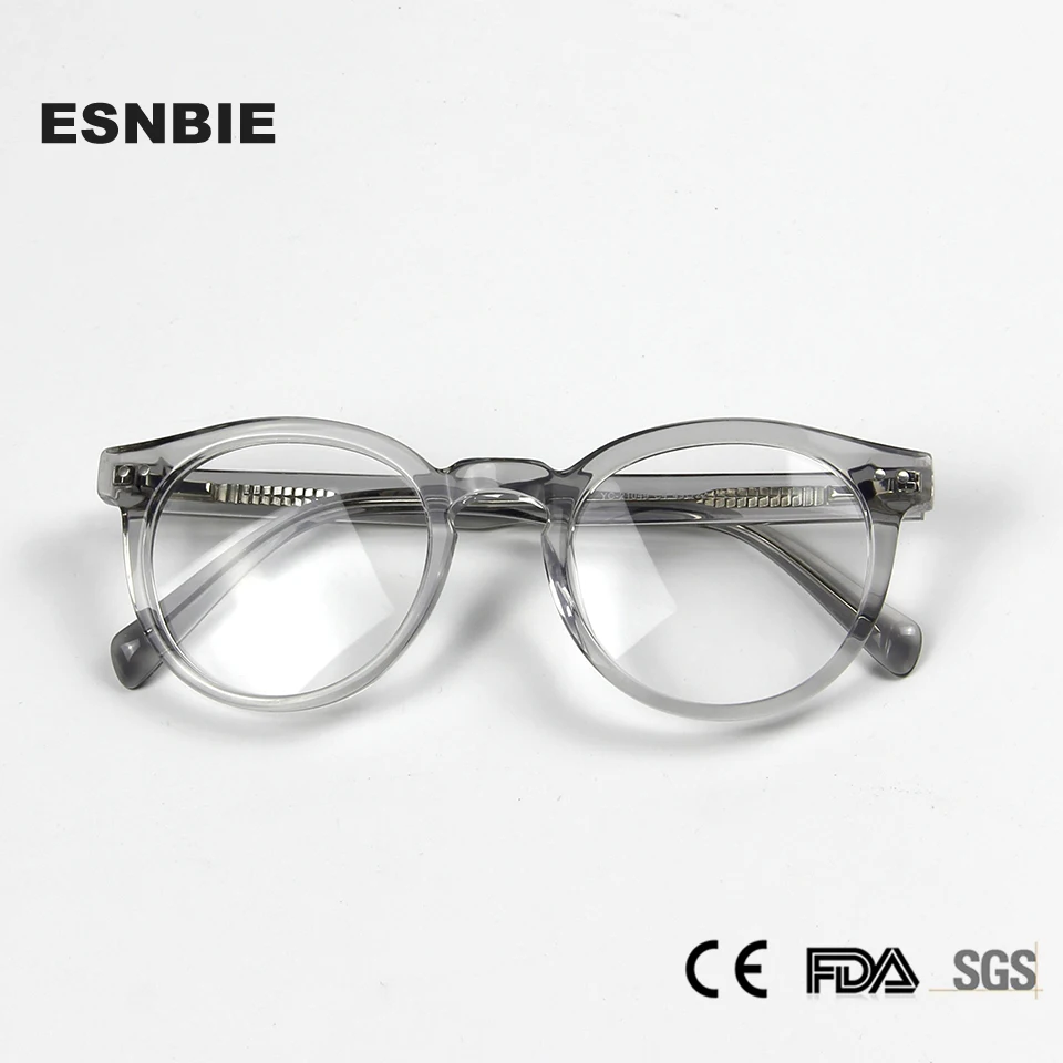 

Trendy Transparent Glasses Frame Round Vintage Women'S Eyeglasses Frames Acetate Myopia Frame Glasses Trendy Optical Glasses