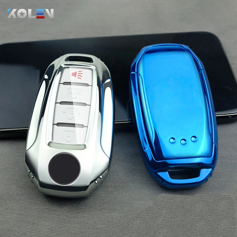 New Soft TPU Car Remote Key Case Cover For Infiniti QX50 2020 New QX60 4 Button Auto Key Protection Fob Holder Shell Accessories