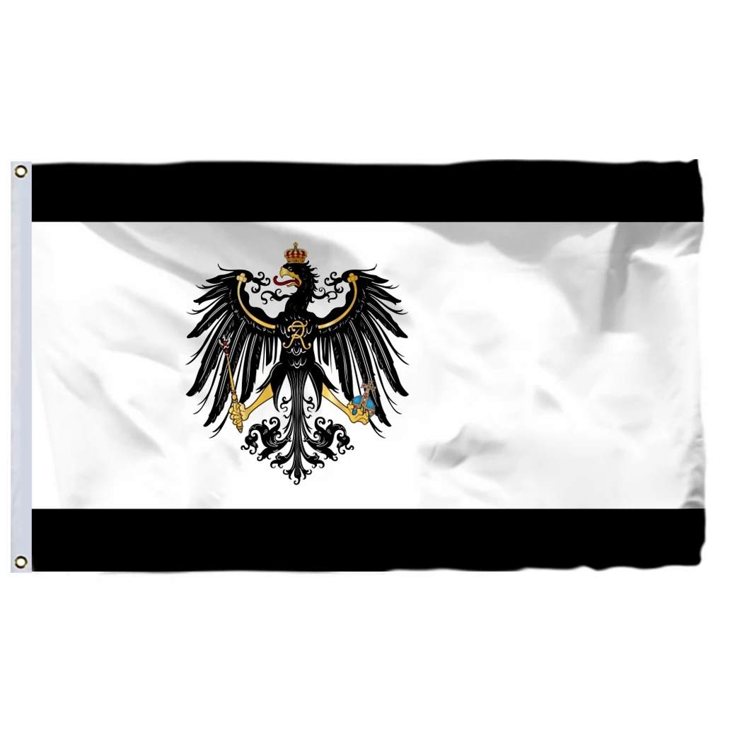 

Prussia 1892 Flag 90x150cm 3x5ft 100D Polyester Historical Kingdom Prussia Prussian Germany Flags Banners For Home Decoration