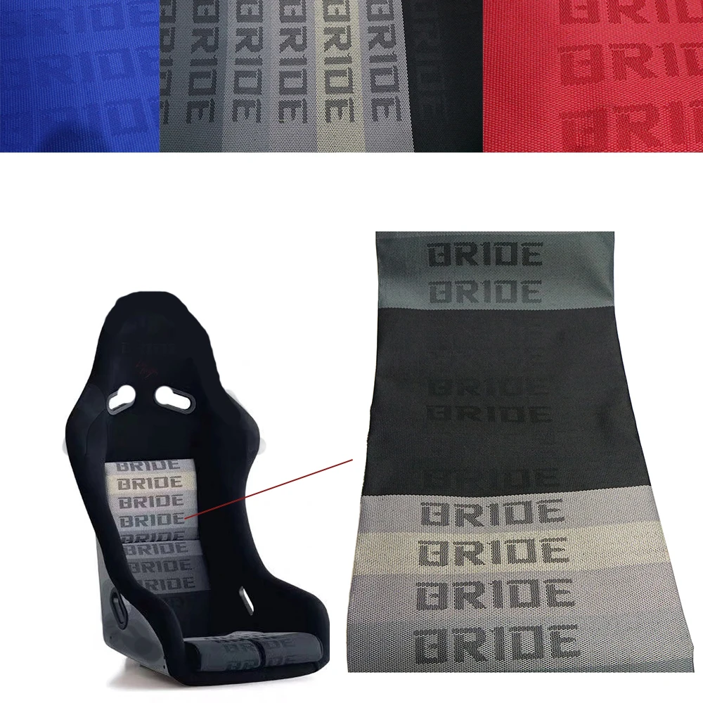 

New Material 100CM x160CM for JDM BRIDE Racing Car Seats Fabric Decoration Material Universal car accessories