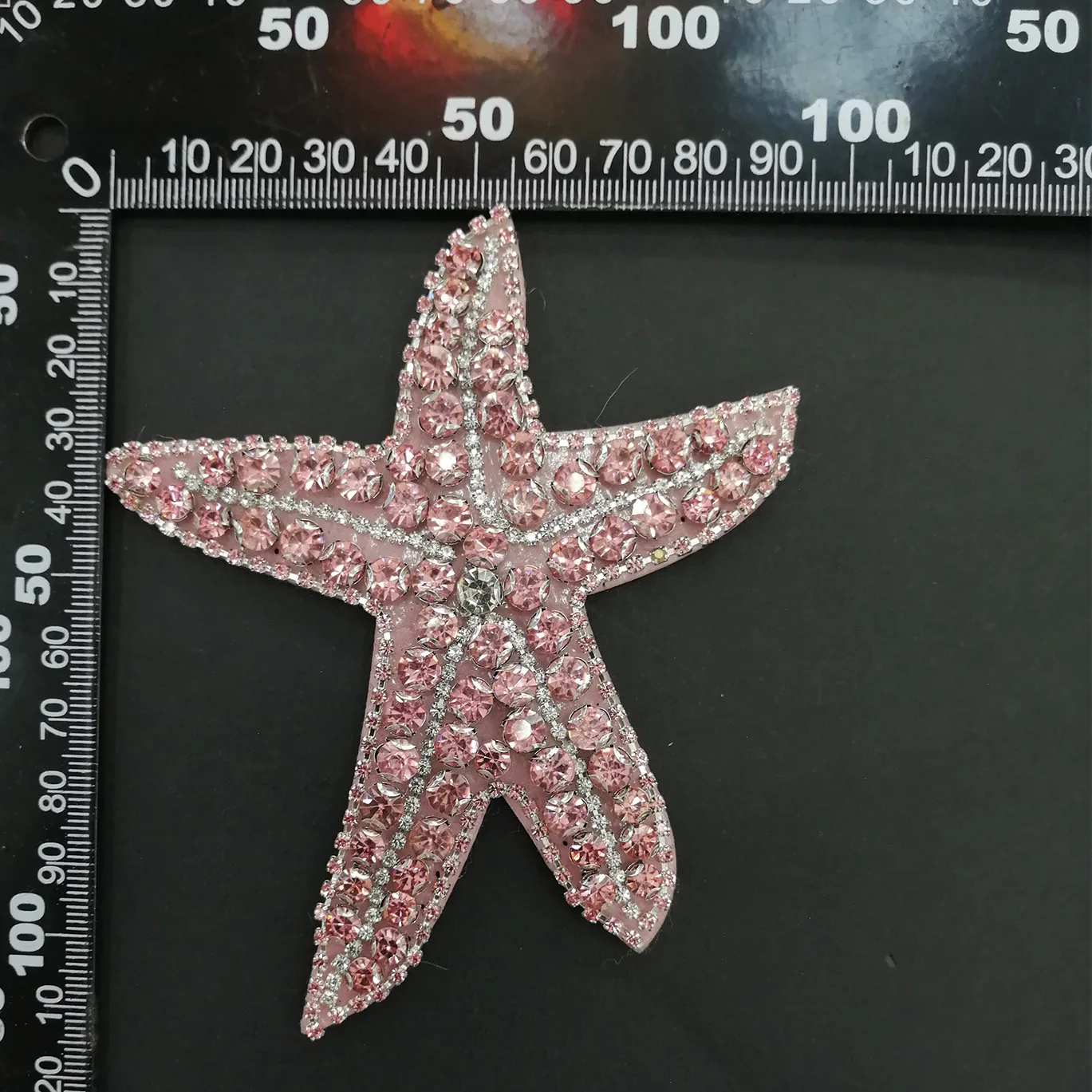 New Handmade Beaded Patch Color Diamond Starfish Applique A Large Number Of Spot Clothing Accessories Jewelry Patch Stickers DIY