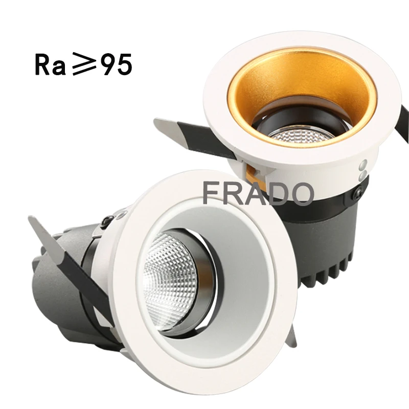 Hohe Helle 5W 7W 12W 20W 30W Dimmbare COB LED Downlights 24 Winkel Leuchte Einbau lichter der decke Unten Lampen Garantie – Detail 3
