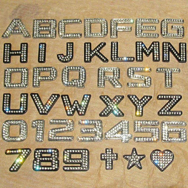 WL Car-styling 3D Metal Alphabet With Shiny Jesus + DIY Auto Motorcycle trim Universal Sticker Digital Badge Decal Decoration