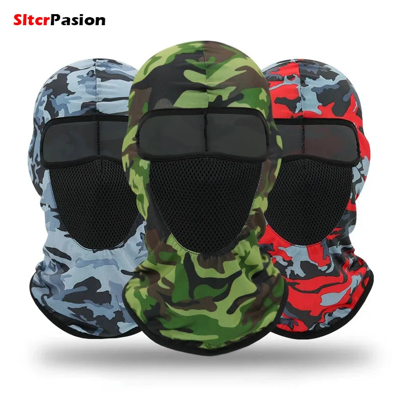 

Motorcycle Mask Windproof Riding Mask Sun Protection Hat Hood Ice Silk Camouflage Outdoor Tactical Breathable Dustproof Headgear