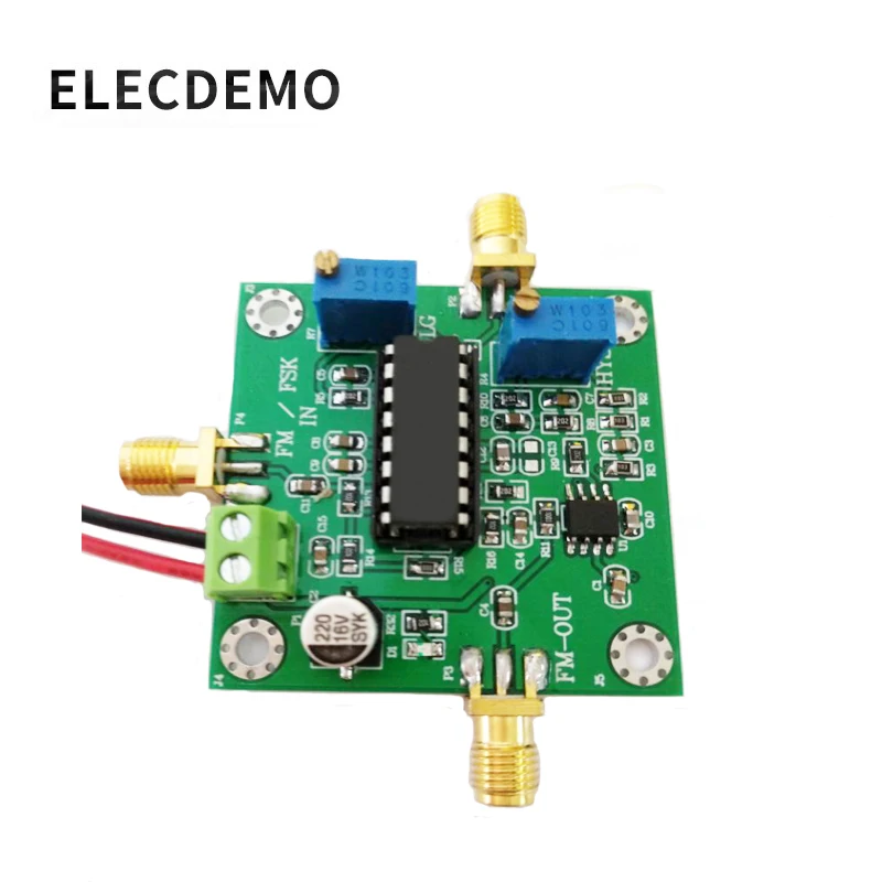 FM Demodulator Modul FSK Demodulator Modul FM Menerima Pusat Frekuensi 10-90MHz Loop Gain Adjustable Demodulator Output