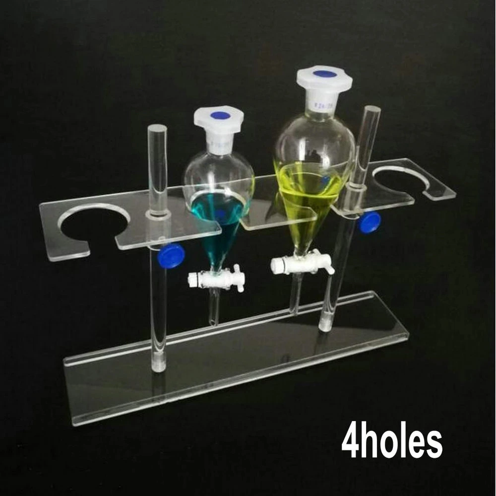 Soporte de embudo de vidrio orgánico, suministros de laboratorio, PMMA, 1 Uds.