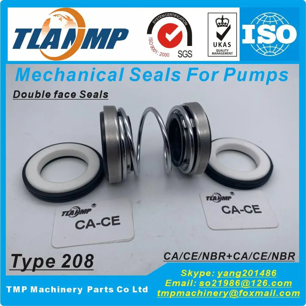 208-20 Double Face TLANMP Mechanical Seals | Shaft Size 20mm, Outer Size 35mm