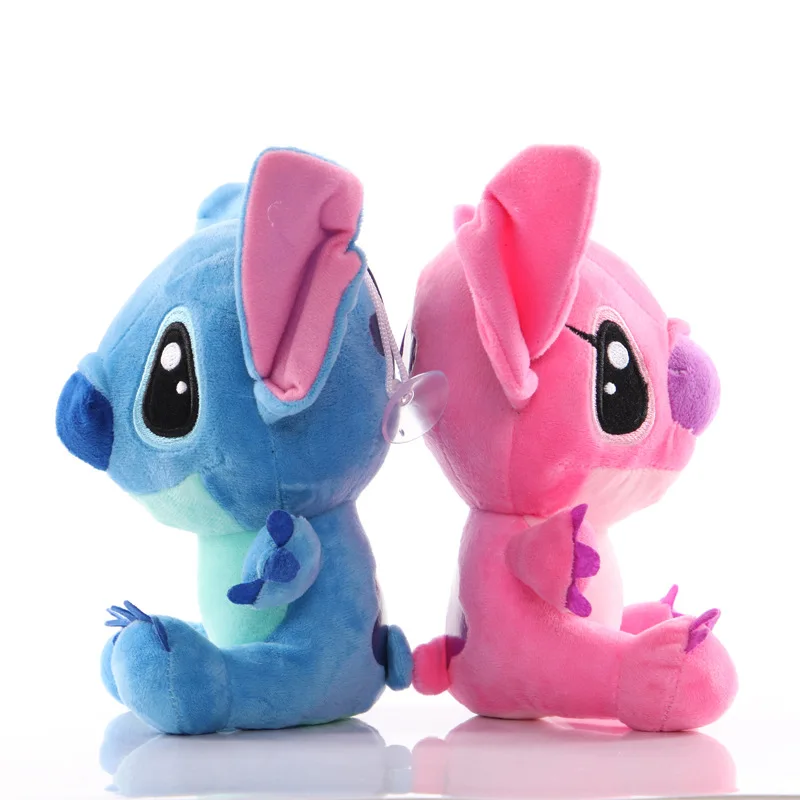 20cm Disney Lilo and Stitch Couple Style Plush Toy Cartoon Stitch Stuffed Plush Dolls Pendant Girl Toys Kids Xmas Birthday Gift