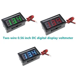 0.56 inch Mini Digital Voltmeter DC 4.5V to 30V AC 70V to 500V Voltage Panel Meter For 6V 12V Electromobile Motorcycle Car