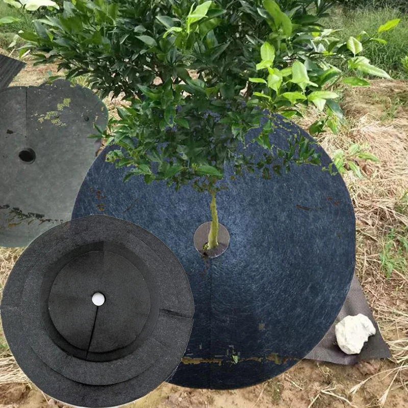 2/5pcs garden Tree Plant Cover Protection Weed Mats Cloth Ecological weeding Control Mulch Barrier flower pot Gardening tools