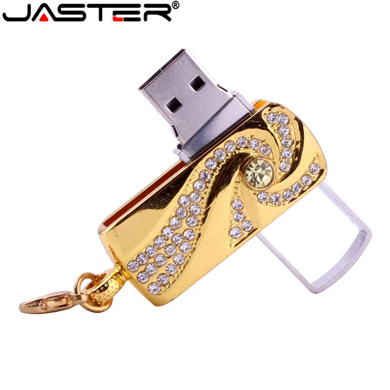 

JASTER USB2.0 4GB 8GB 16GB 32GB 64GB lovely Bling Shing Rhinestone Diamond pendrive Memory Stick USB Flash disk Pen Drive