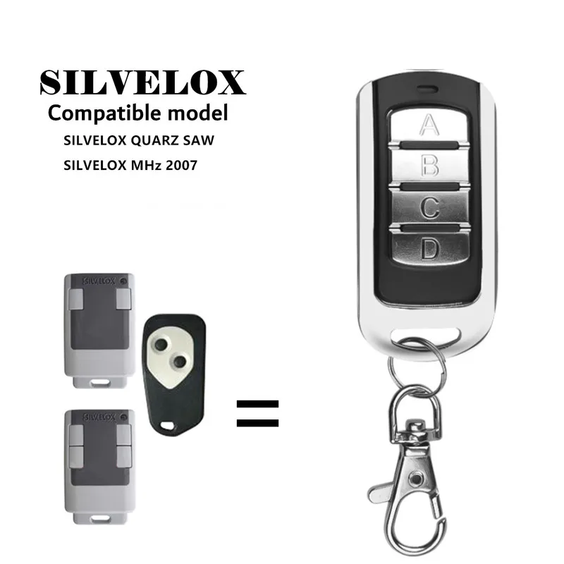 

SILVELOX door remote control 433MHz garage opener keychain