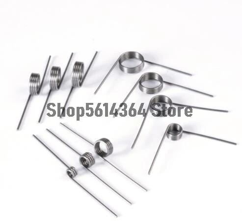 

10Pcs 0.3 0.4 0.5mm 304 Stainless Steel Small V Shaped Coil Torsion Spring 90 135 175 180 degree