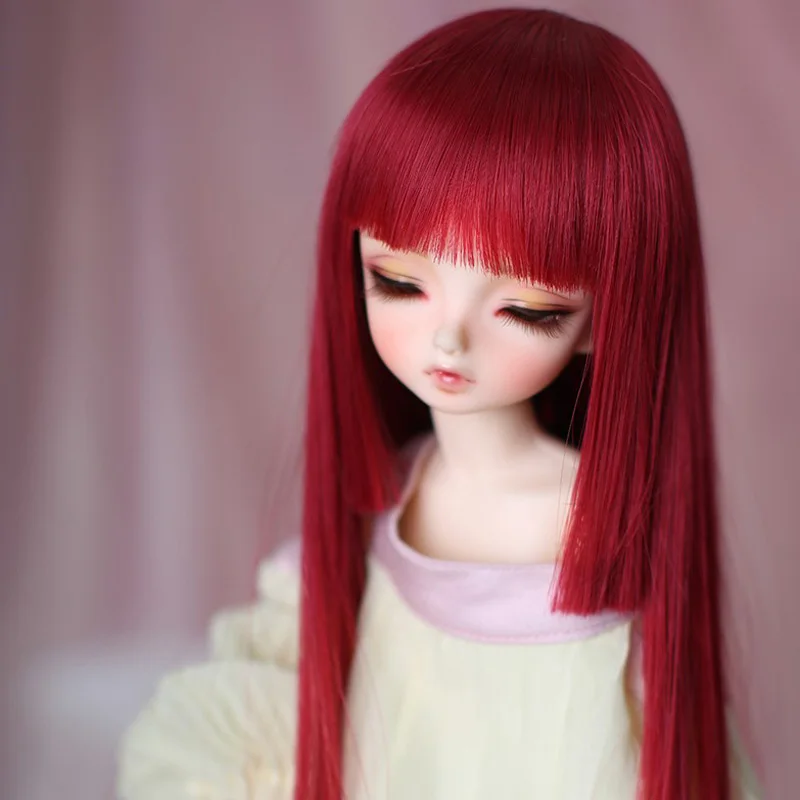 1/3 1/4 1/6 1/8 Bjd SD Doll Wig High Temperature Wire Long Straight Wig For BJD Hair Wig