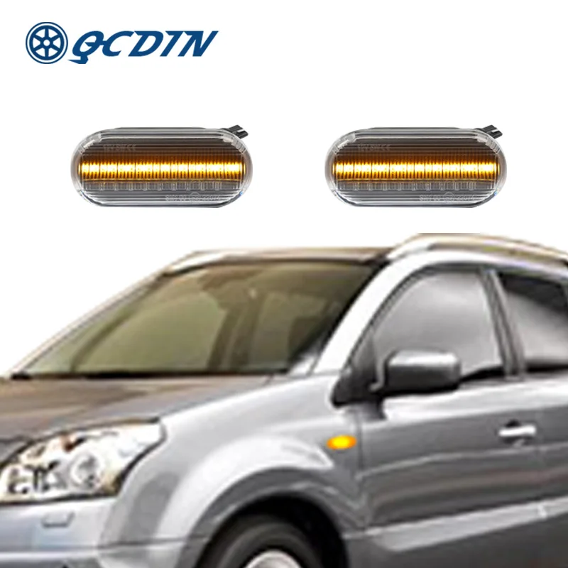 QCDIN For Renault Clio1 Clio 2 Twingo LED Side Marker Light Turn Signal Light Non-Polarity Signal Light For Kangoo Laguna 1