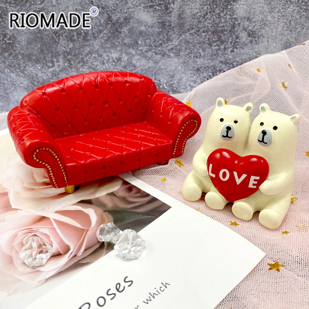 Creative Sofa Silicone Candle Mold DIY Handmade Crafts Plaster Resin Soap Making Mould For Polymer Home Decoration Ornaments