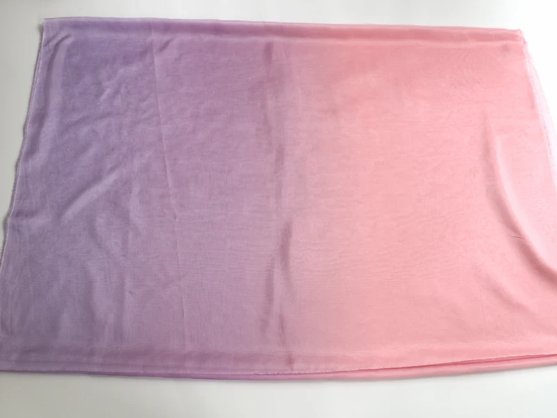 Ombre Chiffon 58'' breit nach Meter 30D Farbverlauf Chiffon transparenter Stoff Tanzschal Hochzeitsdekorationen transparent – Detail 22