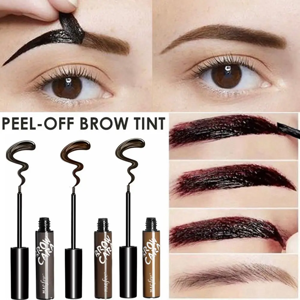 3 colori Peel Off crema per tatuaggi antitraccia sopracciglio Enhancer Dye Eye Makeup Gel per sopracciglia tinta