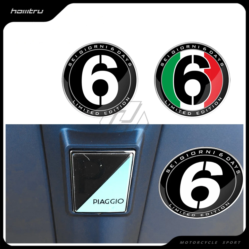 

Scooter Accessories Number 6 Sticker Case for Vespa Series 2 Sei Giorni GTS 300 250 300ie Sprint 50 150