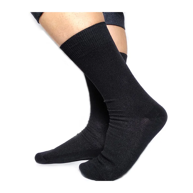 

Black Warm Mens Thick Winter Socks Formal Dress Suit Long Socks Brand Cotton Quality Fashion Business Hose
