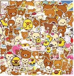 10/30/50/100pcs New Rilakkuma For Snowboard Laptop Luggage Fridge Car- Styling Vinyl Decal Home Decor Stickers