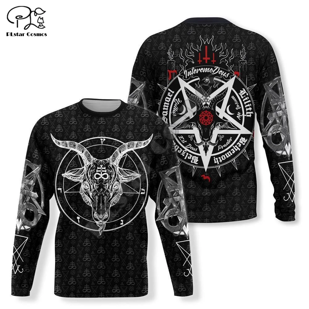 PLstar Cosmos Helloween Tattoo Ghost Gothic Skull Vintage Tracksuit 3DPrint Men/Women Streetwear Harajuku Autumn Funny Hoodies X