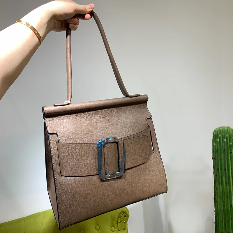 Borsa stilista borsa a tracolla lunga di lusso borsa da donna Botton ascellare borsa da donna con fibbia quadrata in pelle di grande capacità 2021