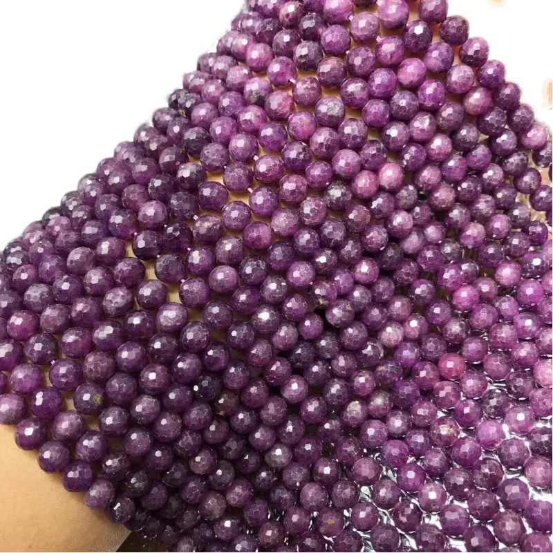 purple red  Sapphire ROUND faceted 4/7mm for DIY jewelry making  loose beads  FPPJ wholesale  nature gemstone