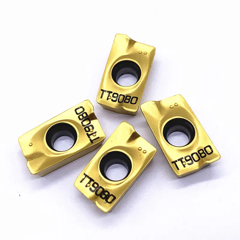 10PCS APMT1604 PDER TT9080 Original คาร์ไบด์เครื่องกัดเครื่องมือ APMT 1604 Face Tturning เครื่องกลึงเครื่องตัดเครื่องมือคุณภาพ...