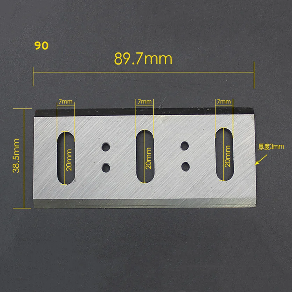 1pair Alloy Electric Planer Blade1900B/F20A/90 for Bosch Hitachi TCT Woodworking Portable Electric Planer with Tungsten Steel