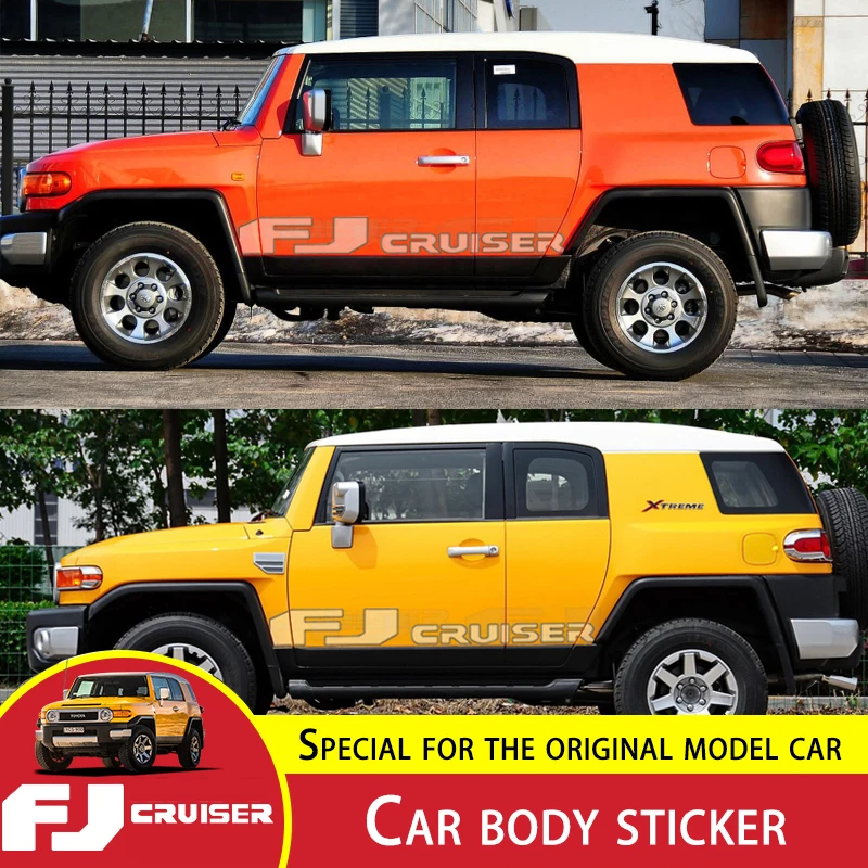 

For Toyota FJ Cruiser Waist Line Sticker Rainproof Car Body Garland Cruiser Car Waistline Sticker FJ Door Decoration Accessories