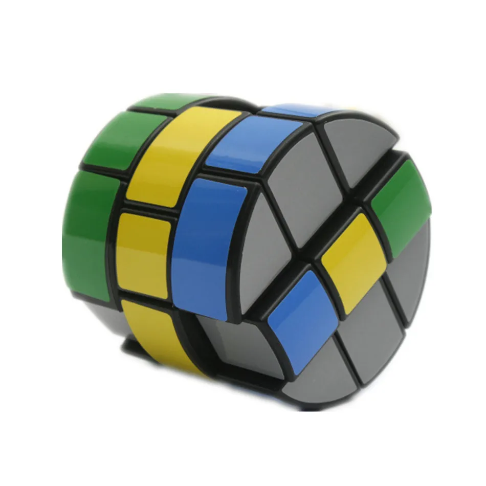 Diansheng 3-warstwowy cylinder beczkowy okrągły kształt 3-warstwowy 3x3x3 kolumna beczka magiczna kostka łamigłówka IQ łamigłówka zabawki prędkość Puzzle