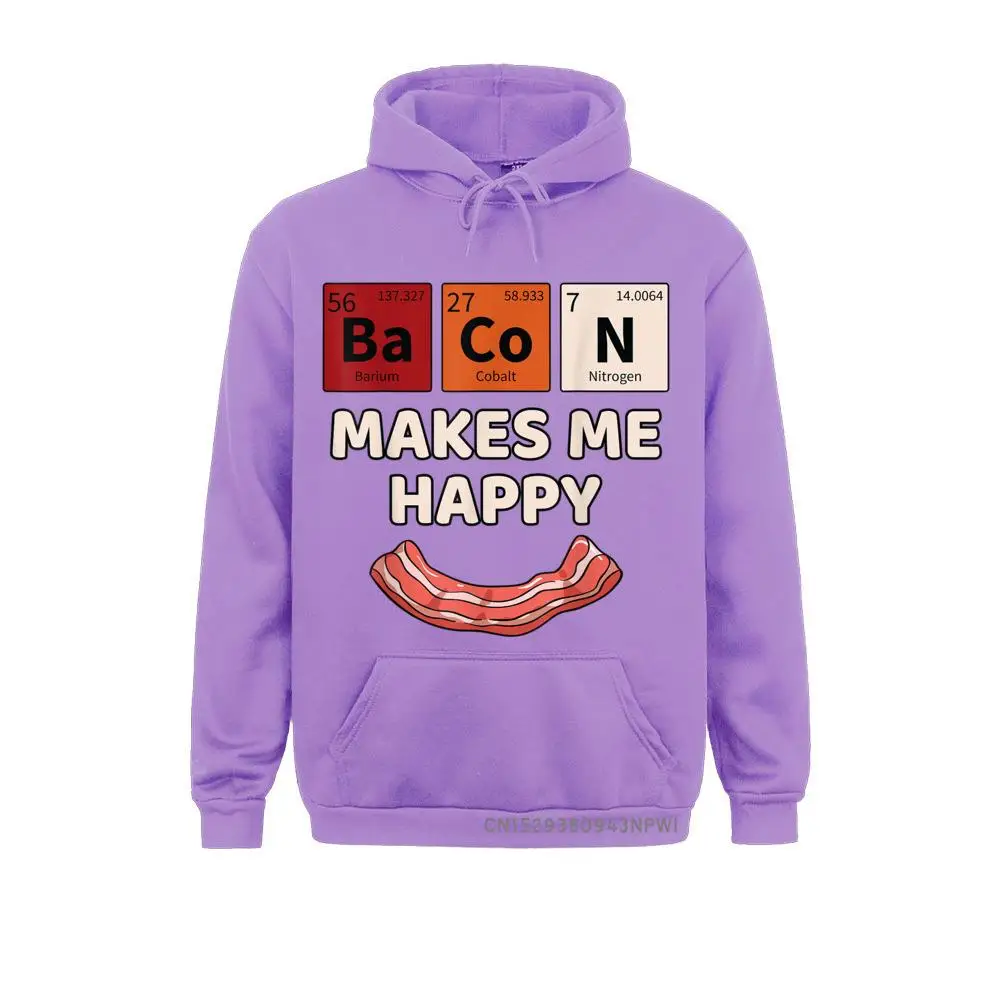 Bacon Periodic Table Chemistry Funny Humor Science Scientist Pullover Crazy Hoodies Boy Sweatshirts Birthday