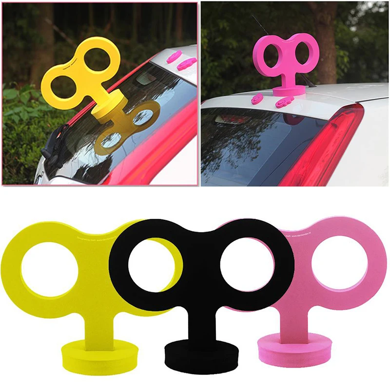 3D Car Wind Up Key, Cute Clockwork Wind Up Key For Back Of Car Roof Decoration 3D Car Stickers Peculiar Auto Sticker Decor