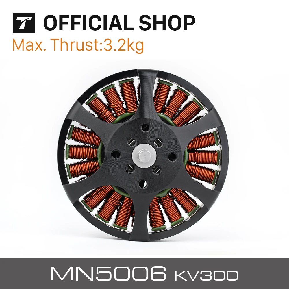 

T-motor MN5006 KV300 KV450 Brushless Motor Antigravity light & efficient 4-6S 3KG Trust Fit For P17x5.8 / P18x6.1"