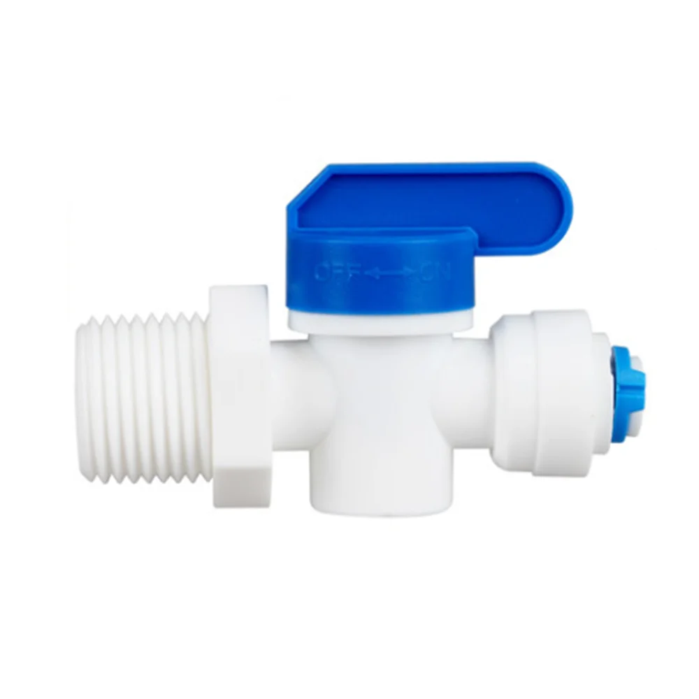 

Water Purifier Fittings 1/2" Male thread To 6.35 mm 9.53 mm Pipe Fast Connecting Ball Valve