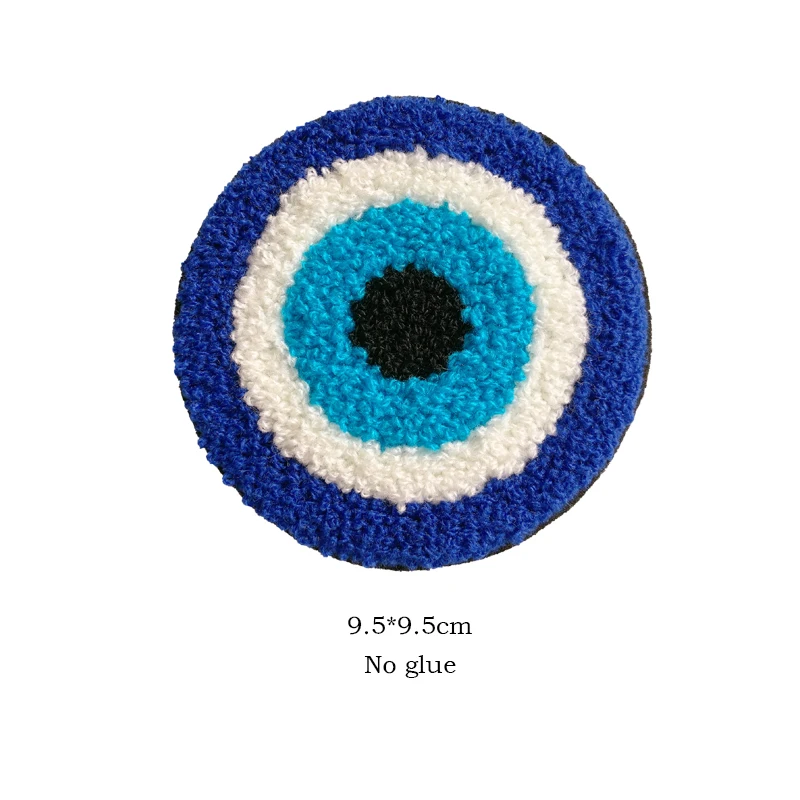 Wholesale patches Badges Eye Embroidery patch Towel Embroidery BadgeS Clothing Accessories Sewing Supplies Iron on patches