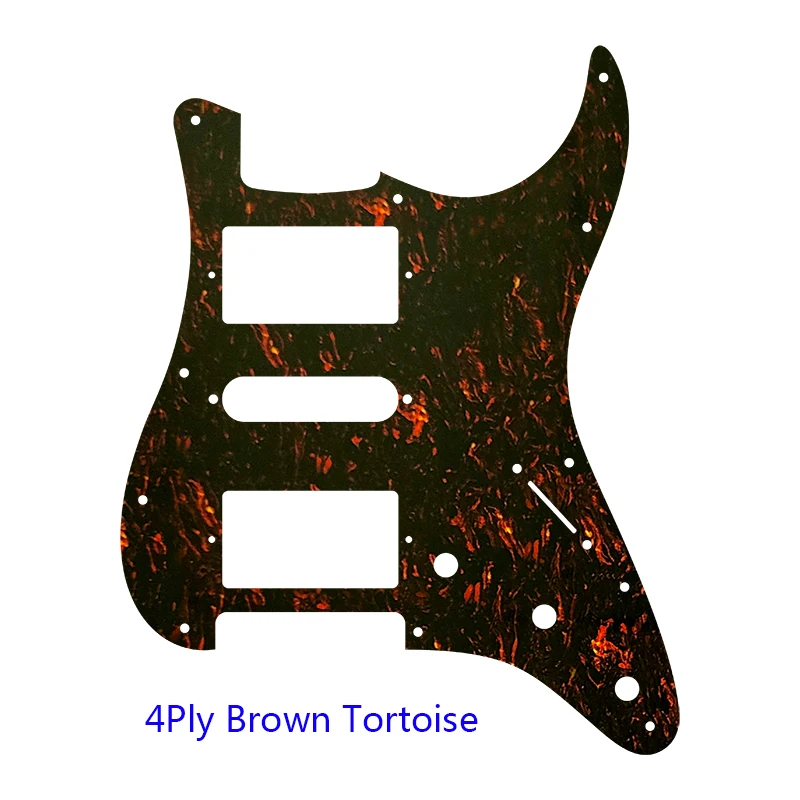 Quality Electric Guitar Pickguard 11 Holes Scratch Plate HSH PAF Humbucker Coil For USA\ Mexico Fd Guitar Parts Flame Pattern