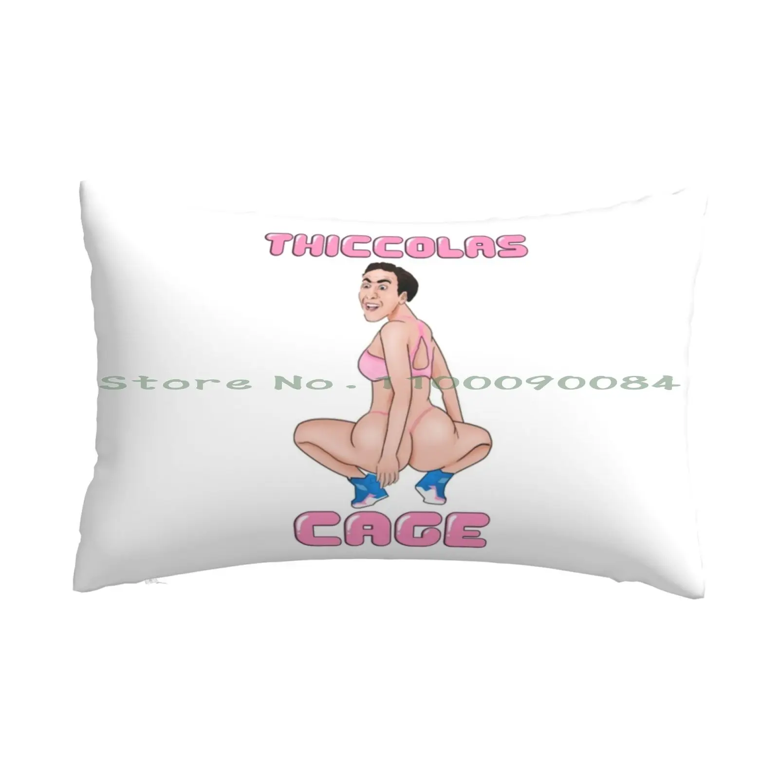 

Thiccolas Cage-Dummy Thicc Nicolas Cage Meme Pillow Case 20x30 50*75 Sofa Bedroom Nick Cage Nicholas Cage Con Air Nicolas Cage