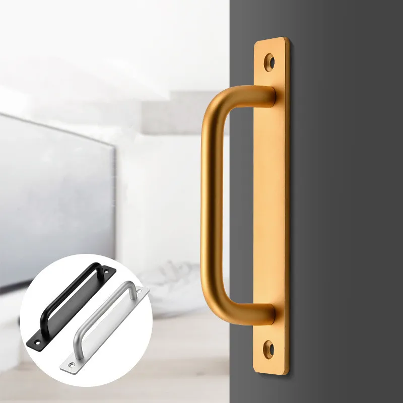 

Aluminum alloy sliding door handle balcony window cabinet door handle Bedroom Kitchen Black gold silver furniture hardware