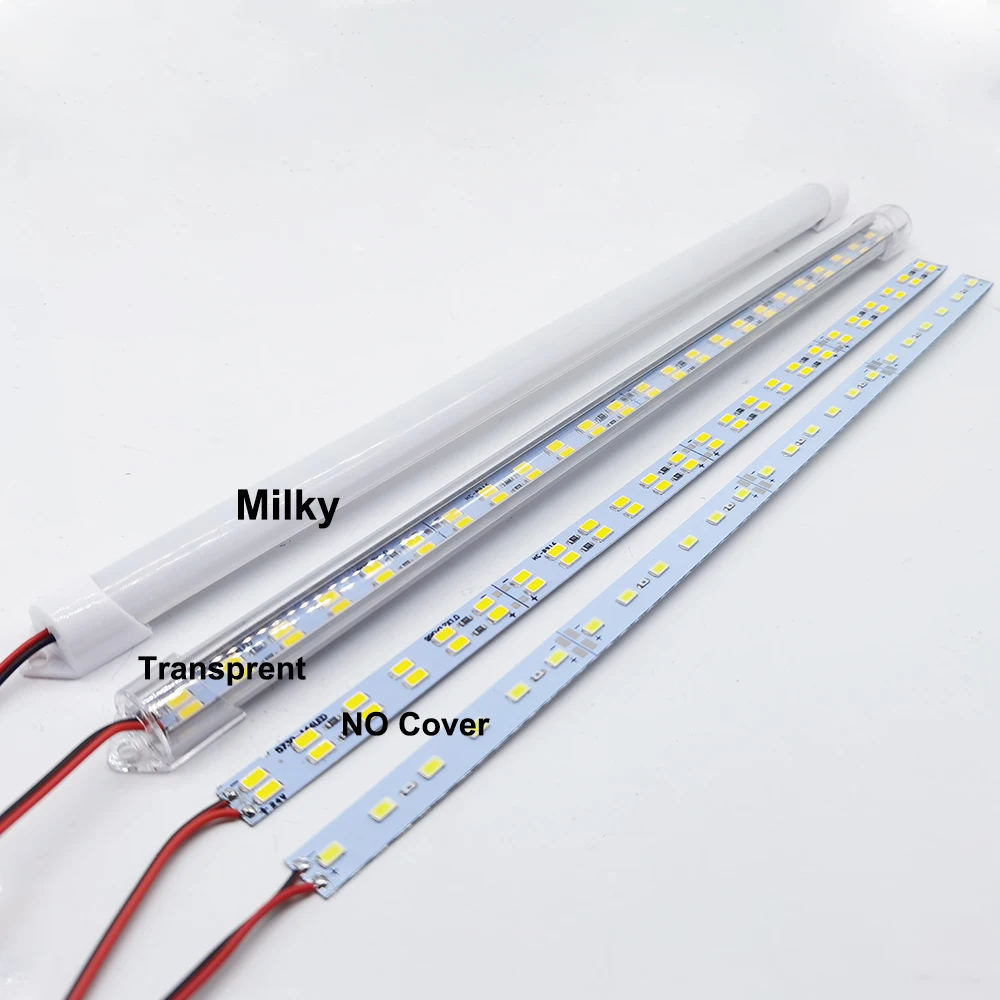 1-5pcs 33CM DC 12/24V SMD 5730 5630 LED Hard Rigid Strip Bar Light Aluminium shell +pc cover LED Bar Light 5730