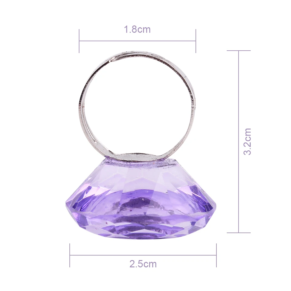 NEWCOME Eyelash Extension Adjustable Glue Ring Beauty Colors Finger Ring Adhesive Holder Eye Lash Extensions Pallet Lashes Ring