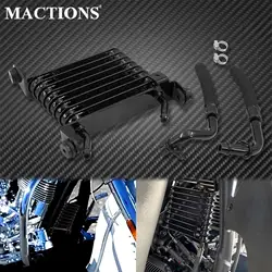 Motorcycle Black Oil Cooling Device Cooler Aluminum For Indian Chief Chieftain Classic Springfieid Roadmaster 2014-2019 2020